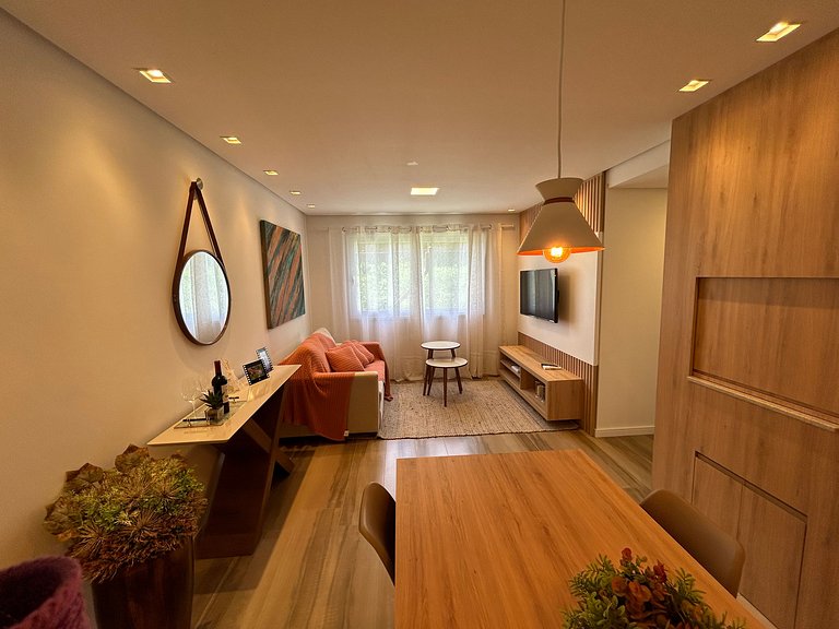 Apto decorado e aconchegante em Gramado